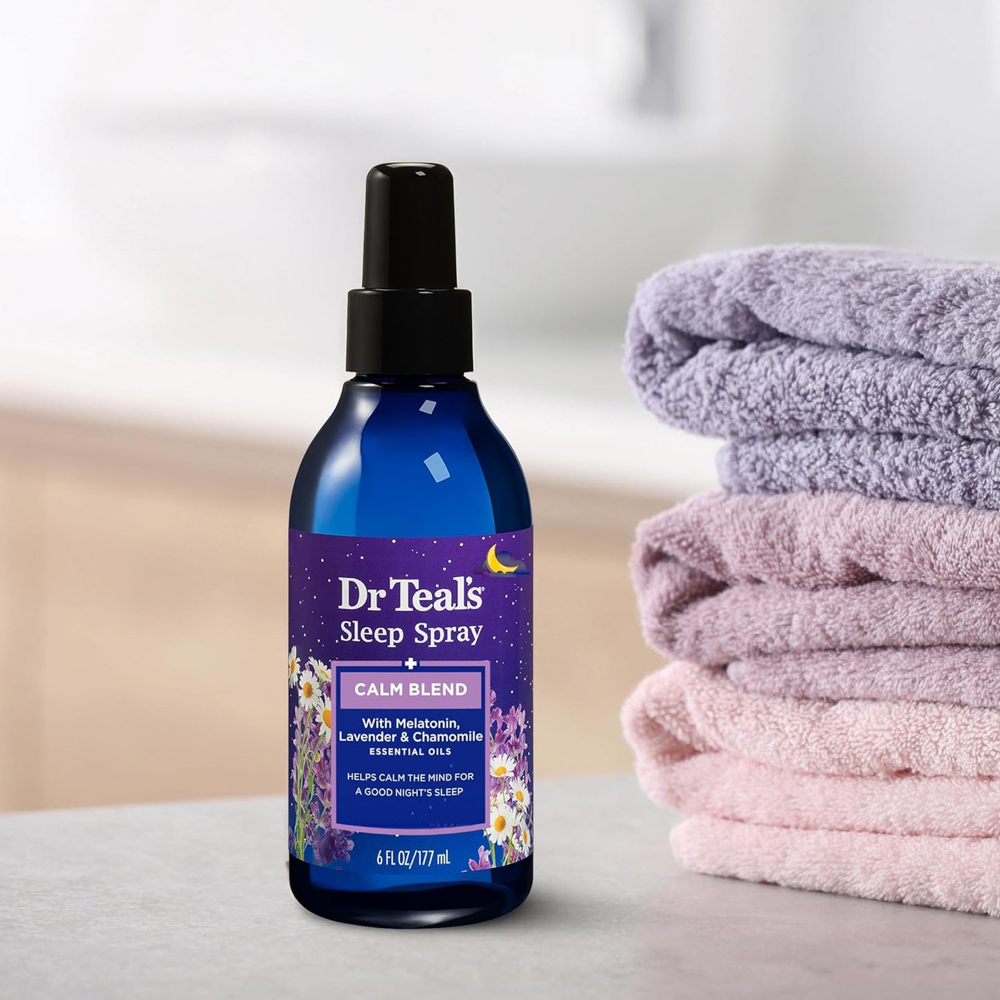Dr Teal's® - Spray para Dormir con aceites esenciales - Melatonina, Lavanda y Manzanilla
