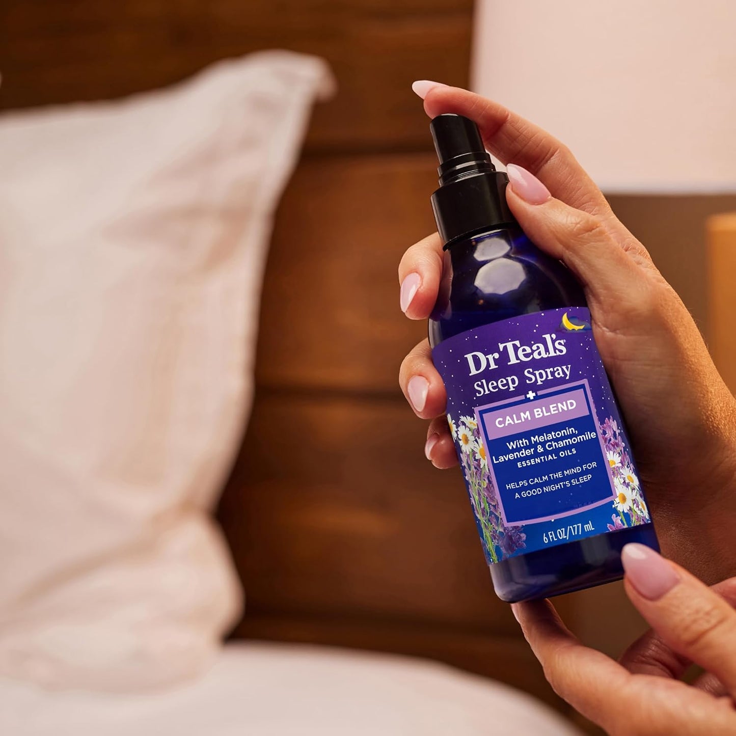 Dr Teal's® - Spray para Dormir con aceites esenciales - Melatonina, Lavanda y Manzanilla