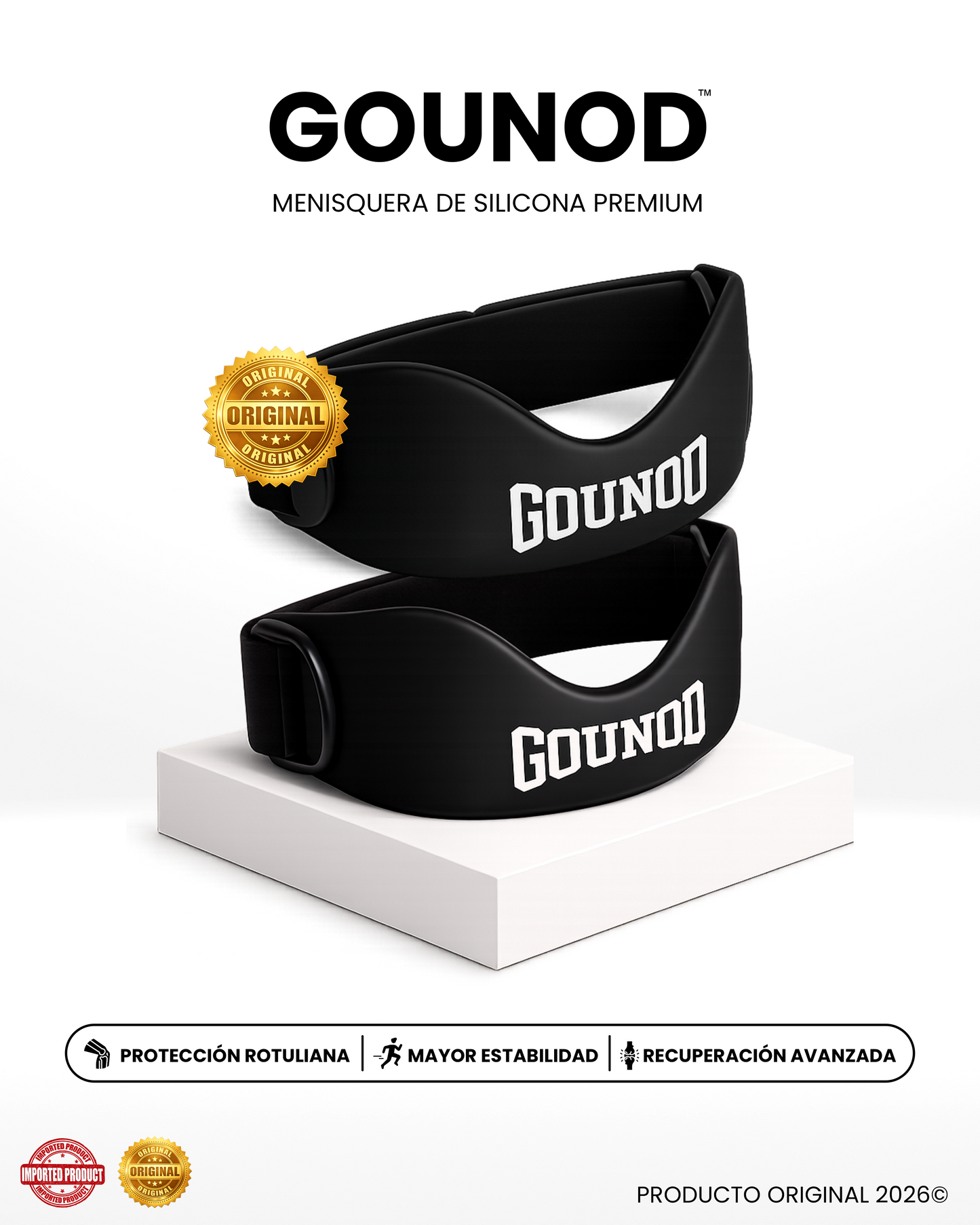 GOUNOD™ - Menisquera de silicona Premium