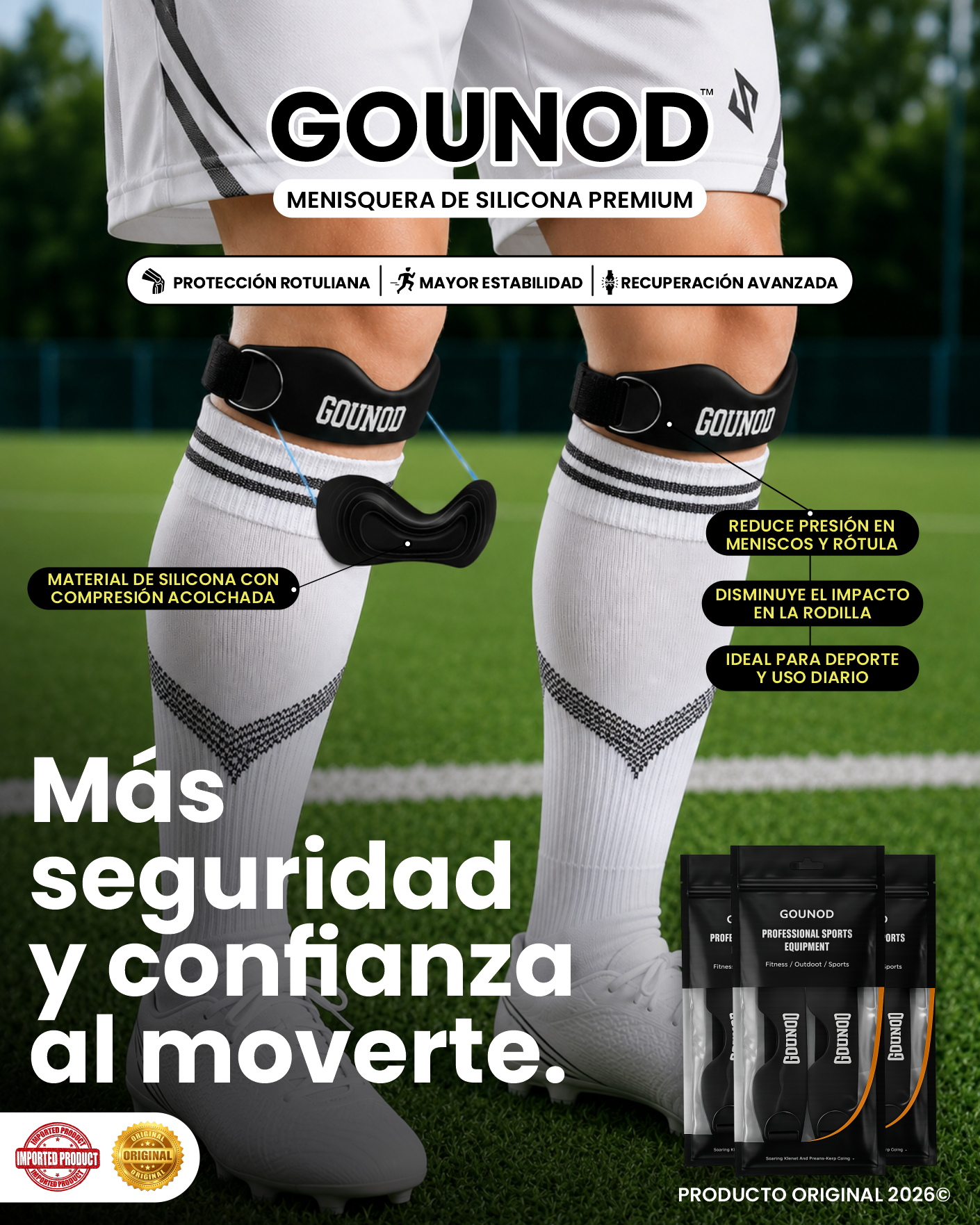 GOUNOD™ - Menisquera de silicona Premium