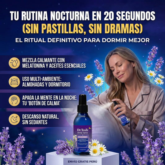 Dr Teal's® - Spray para Dormir con aceites esenciales - Melatonina, Lavanda y Manzanilla